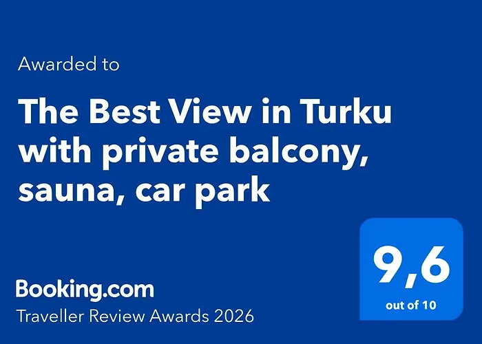 Apartamento The View In With Private Balcony, Sauna, Car Park Turku